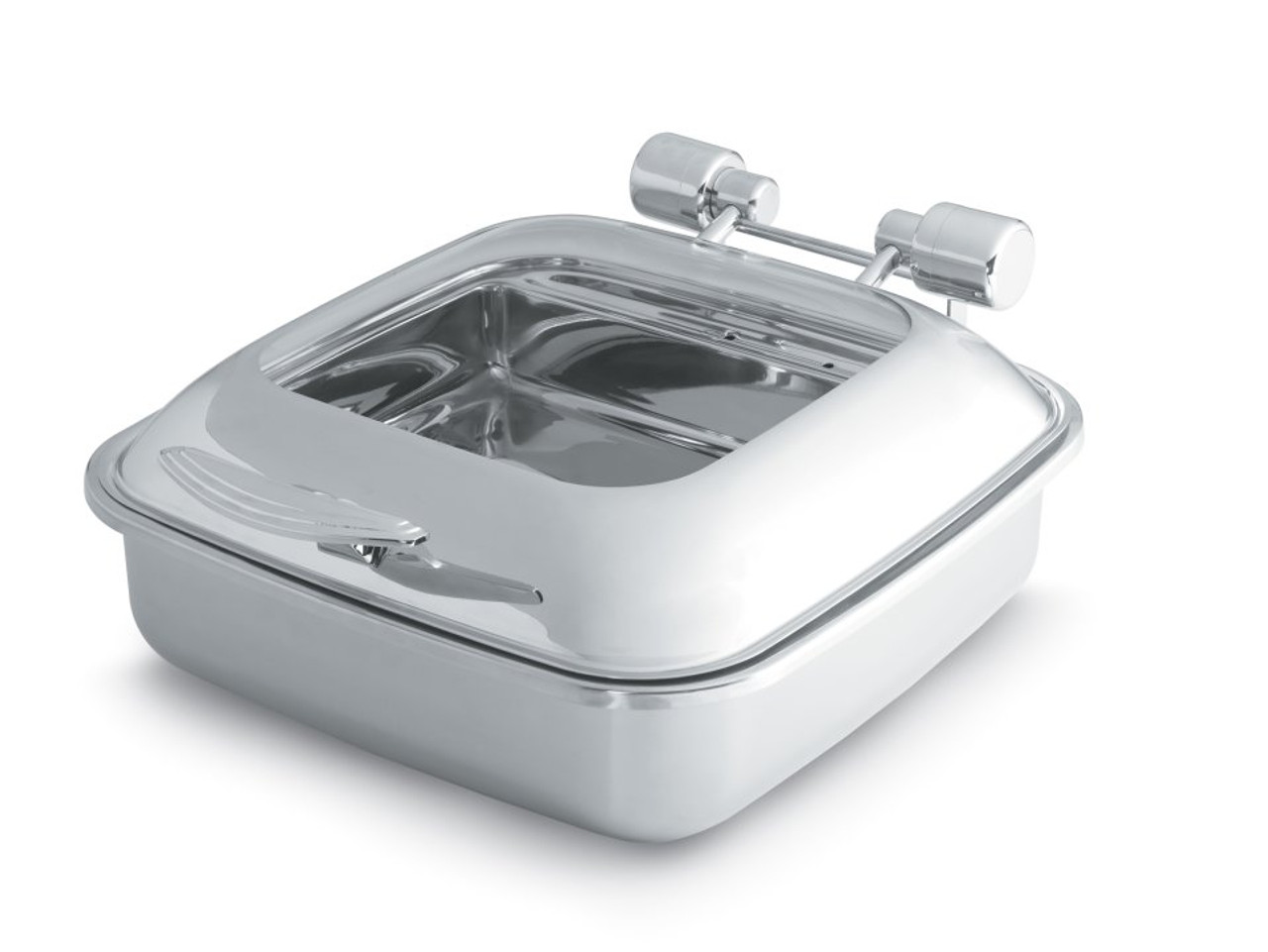 Vollrath - Intrigue 6 Qt Glass Top Square Induction Chafer - 46134