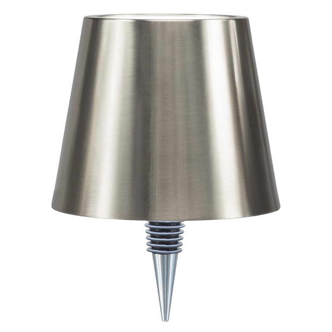 Abbott - Matte Silver Classic Shade LED Bottle Stopper Light 6-12 HR