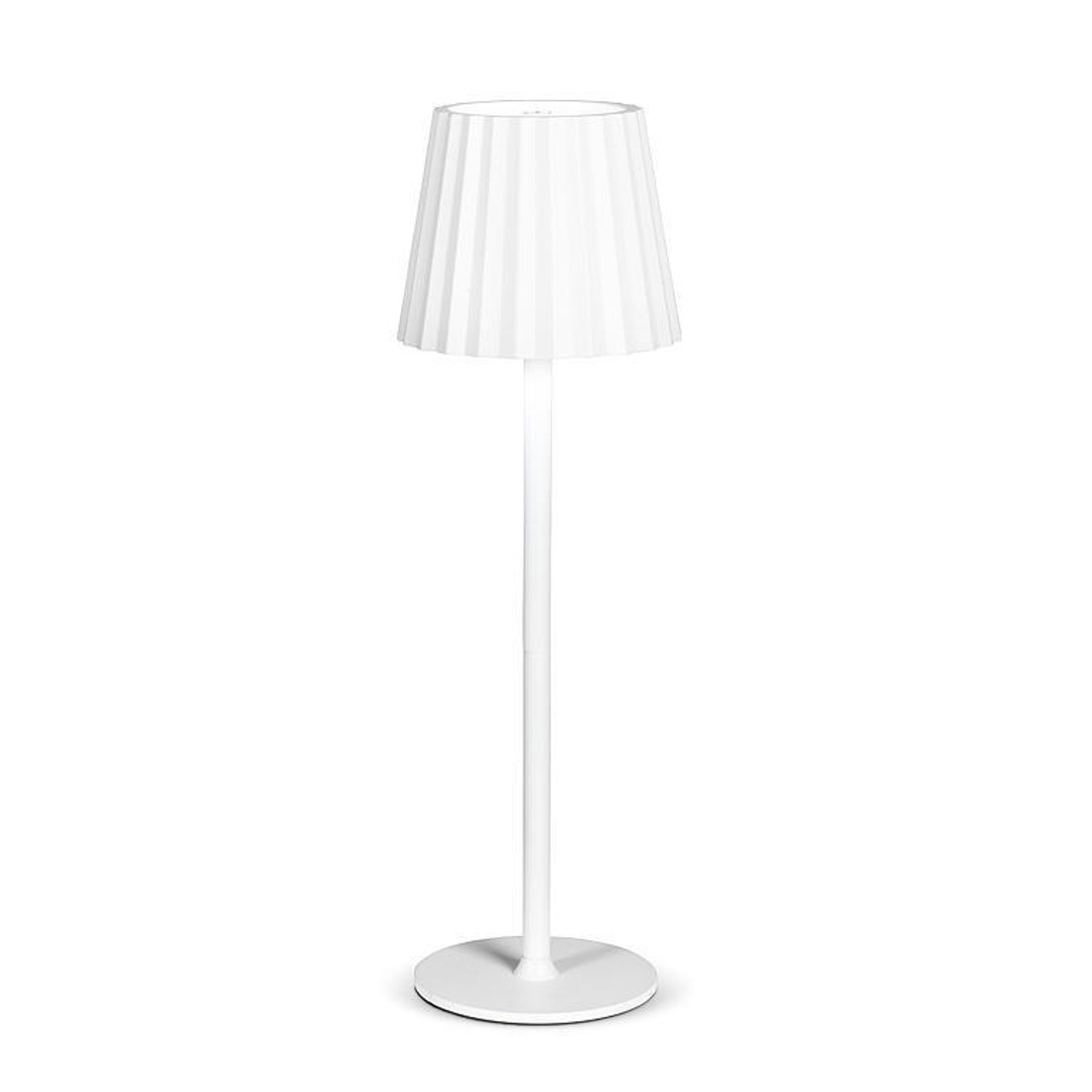 Abbott - White Fluted Shade LED Table Light 12-24 HR