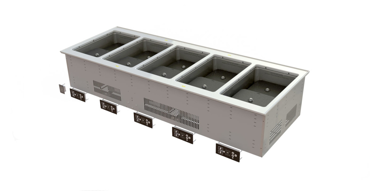 Vollrath - Five Well Drop-In Dry Induction Hot Well 208/240V - FC-6IH-05208