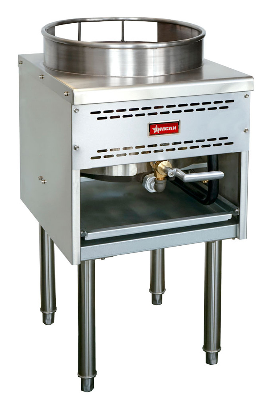 Omcan - Natural Gas Wok Range w/ 16" Ring - 47686