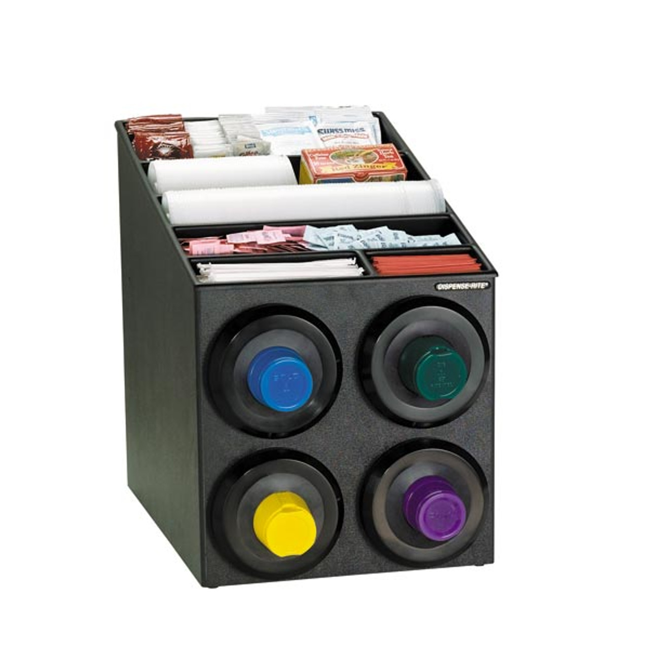 Dispense-Rite - Countertop Cup, Lid & Straw Dispensing Cabinet - SLR-SL-2X2BT