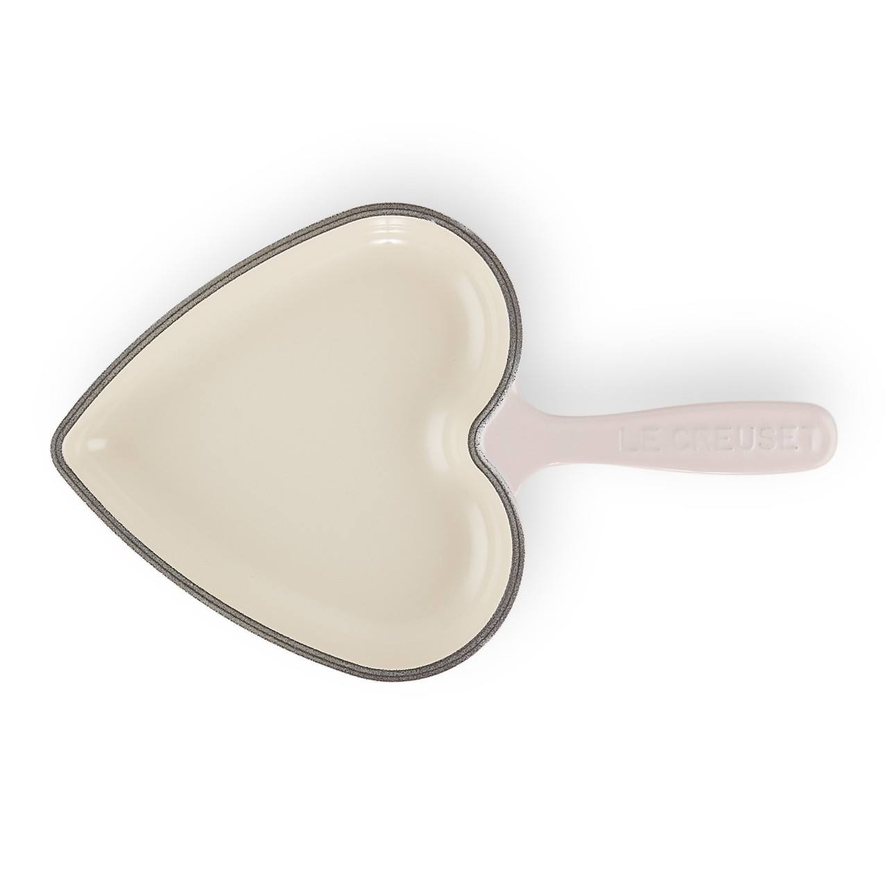 Le Creuset - 26cm Shell Pink Heart Shaped Skillet