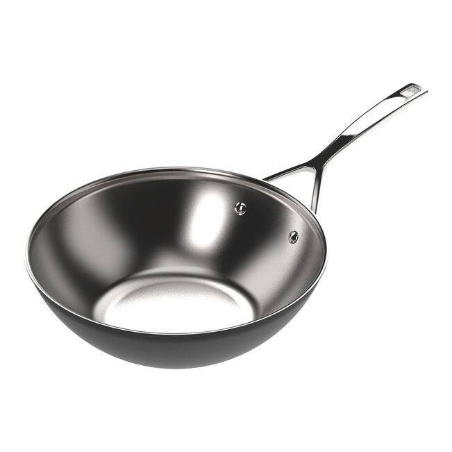 Demeyere Black 5 Stainless Steel 3.2-qt Wok
