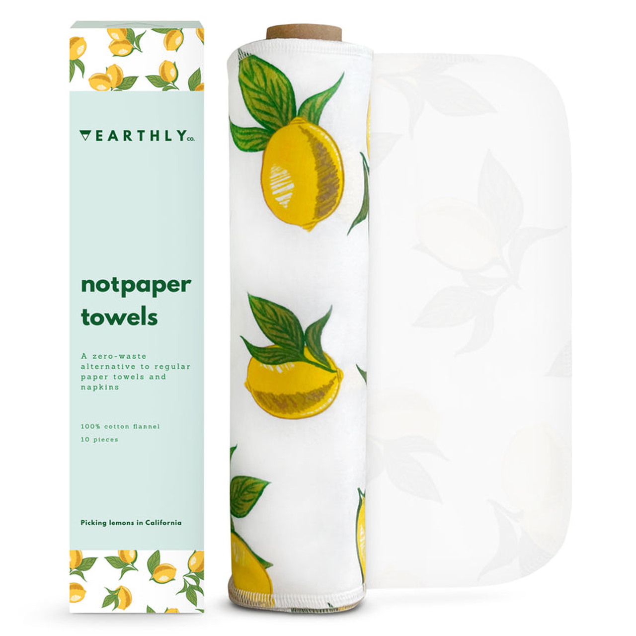 Earthly Co - Lemon Notpaper Towels (10 Pack)