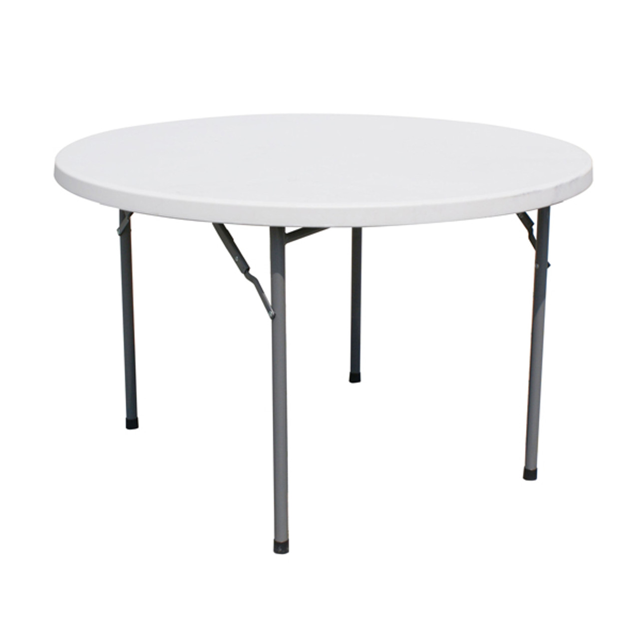 Omcan - 59" Solid Round Folding Table - 41598