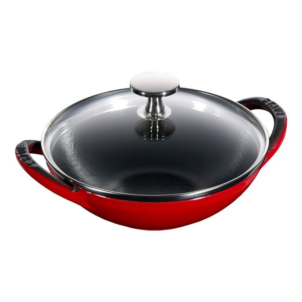 Staub - Cherry 6.2" Cast Iron Baby Wok - 1003790