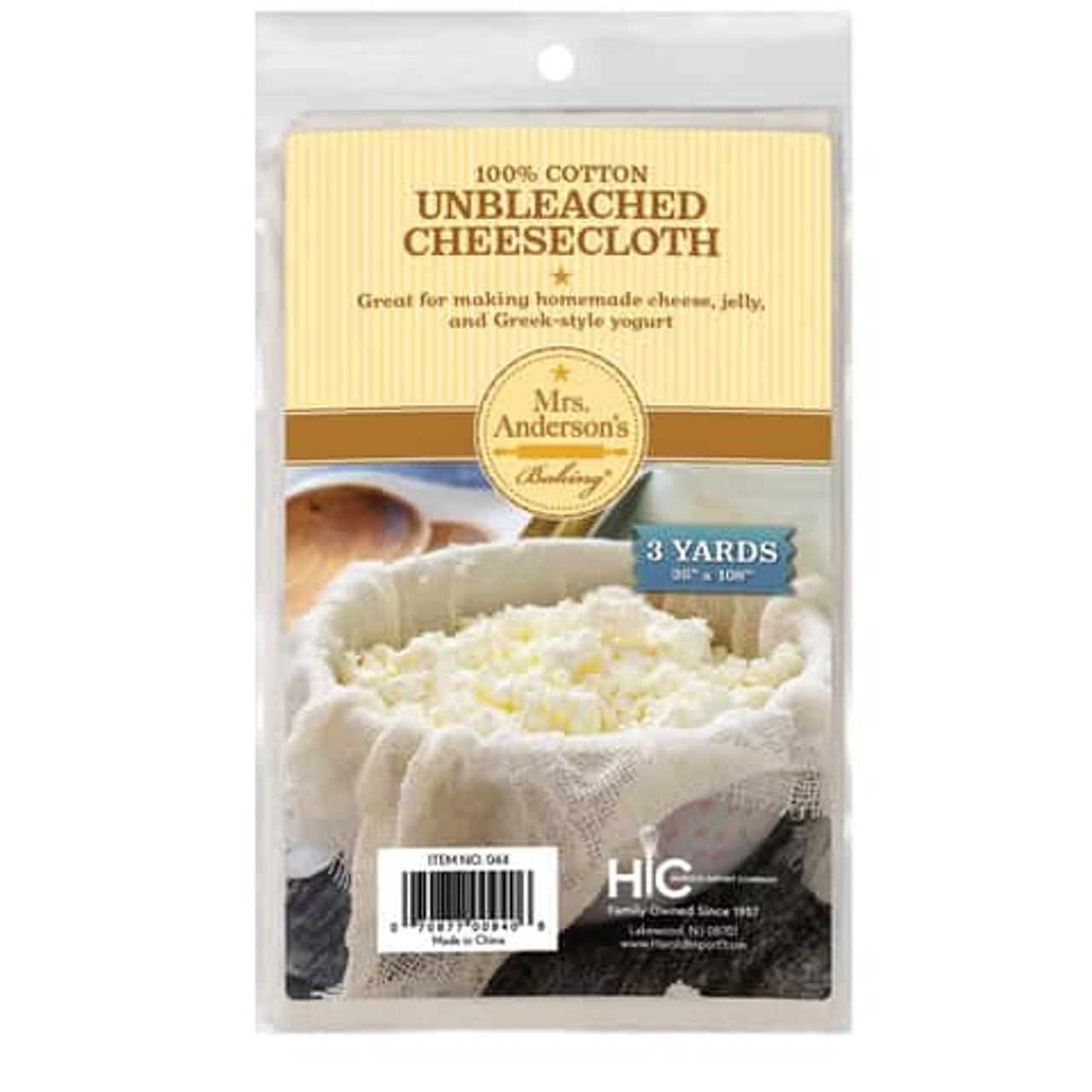 Mrs. Andersons - 2QT Yards Unbleached Cheesecloth