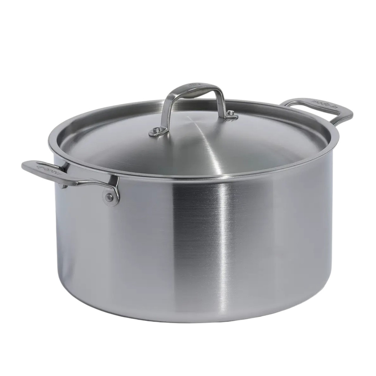 Made In - 12 Qt Stainless Clad 5-Ply Stock Pot - 12LSTKISS