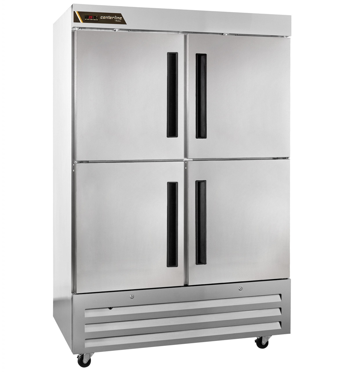 Centerline - Traulsen 54" Stainless Steel 2 Section Freezer w/ 4 Solid Left/Right Swing Half Doors - CLBM-49F-HS-LR