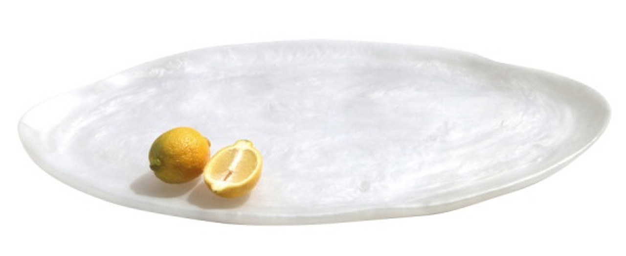 Kenny Mack - 24" x 12" x 1.25" Shell Wave Oval Tray - KMK2141SH