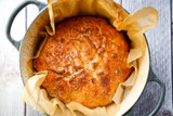 ​Roasted Garlic and Rosemary No-Knead Dutch Oven Bread