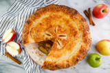 Classic Homemade Apple Pie with a Cream Cheese Crust