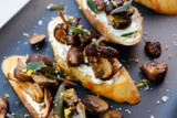 Mushroom and Crispy Sage Crostini 