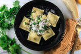 Classic Cheese Ravioli with Brown Butter, Lemon, and Caper Sauce