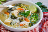 Green Curry Soup with Tofu and Vegetables