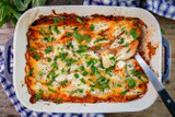 Cheesy Stuffed Shells in a Creamy Tomato Mushroom Sauce