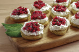 Cranberry Salsa Crostini