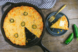 Bacon, Cheddar, and Jalapeno Skillet Cornbread