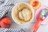 Creamy Peach Ice Cream