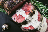 Beef Tenderloin with a Peppercorn Cream Sauce