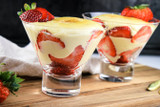 Chilled Zabaglione with Strawberries