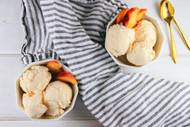 Creamy Peach Ice Cream