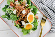 Wilted Spinach Salad with a Perfect Soft-Boiled Egg