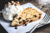 ​Dark Chocolate Chip Skillet Cookie