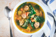 ​Hearty Sausage, Potato, Leek & Kale Soup