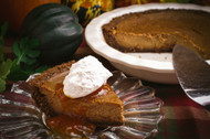 ​Pumpkin Pie with Gingersnap Crust and Apricot Glaze