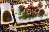 Potsticker Meatballs w/ Dipping Sauce