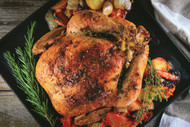Roasted Chicken with Lemon, Herbs, & Root Vegetables