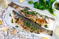 Grilled Branzino with Summer Gremolata