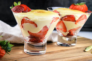 Chilled Zabaglione with Strawberries