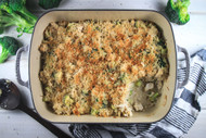 Chicken & Brown Rice Broccoli Bake
