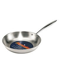 Thermalloy 7.8-Inch Carbon Steel Frying Pan - Black, Pre-Seasoned, Induction Compatible