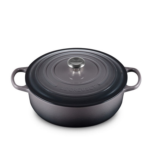 Le Creuset - 6.2 L (6.75 QT) Oyster Shallow Round French Oven