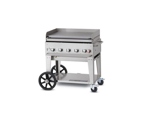 Crown Verity - 36" Liquid Propane Mobile Griddle W/ Splash Guard - MG36LP