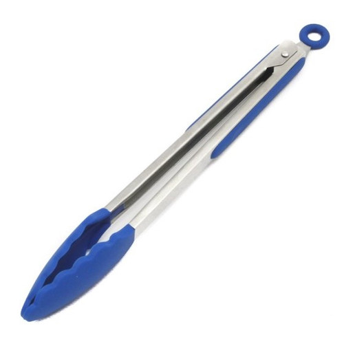 Chef Craft - 13.5" Premium Blue Silicone Tongs - 13485