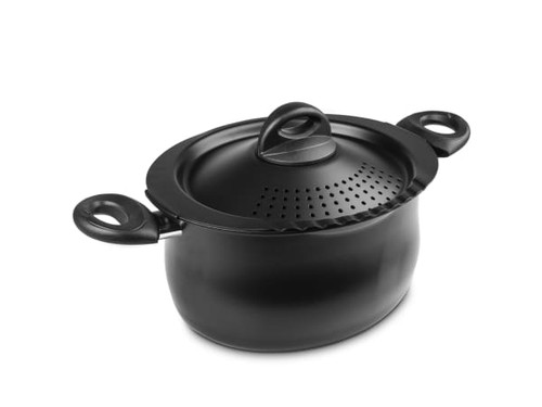Bialetti - 5 Qt Black Pasta Pot - 7265
