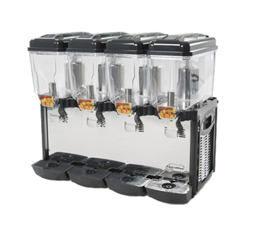 Cofrimell - Quadruple 3 Gallon Commercial Juice Dispenser - CD4J