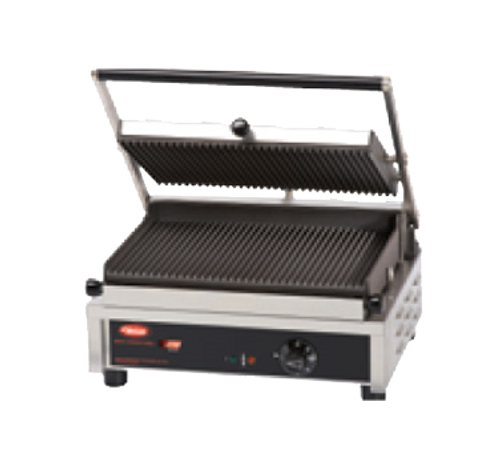 Hatco 14" Multi Contact Panini Grill Grooved Top, Smooth Bottom 2600W 240/60/1-ph - MCG14GS-240