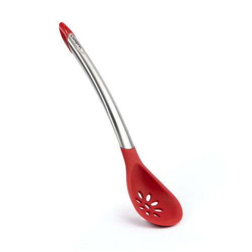 Cuisipro - 12" Red Silicone Slotted Spoon - 7112508L