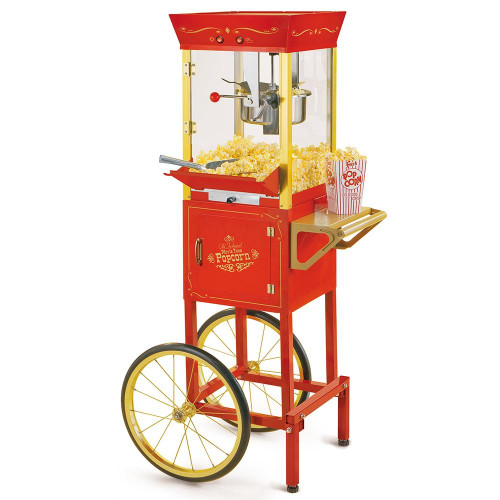 Nostalgia - Vintage 8 Oz Popcorn Maker & Cart - CCP510