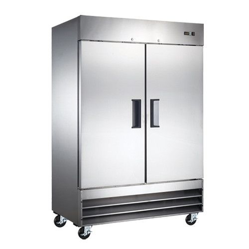 Omcan - 54" Reach In Freezer With 2 Doors 47 Cu.Ft. Capacity - 50025