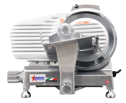 Omcan - 9" Belt-Driven Meat Slicer With Blade Locker - 41710