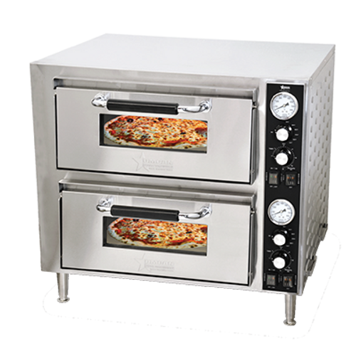 Omcan - Countertop Double Quartz Pizza Oven - 39580