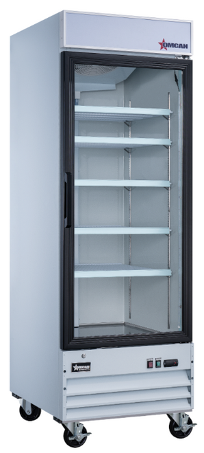 Omcan - 28" Single Door Glass Refrigerator - 50036