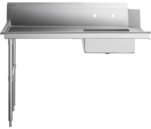 Omcan - 60" Left Side Soiled Dish Table With Sink - 28486
